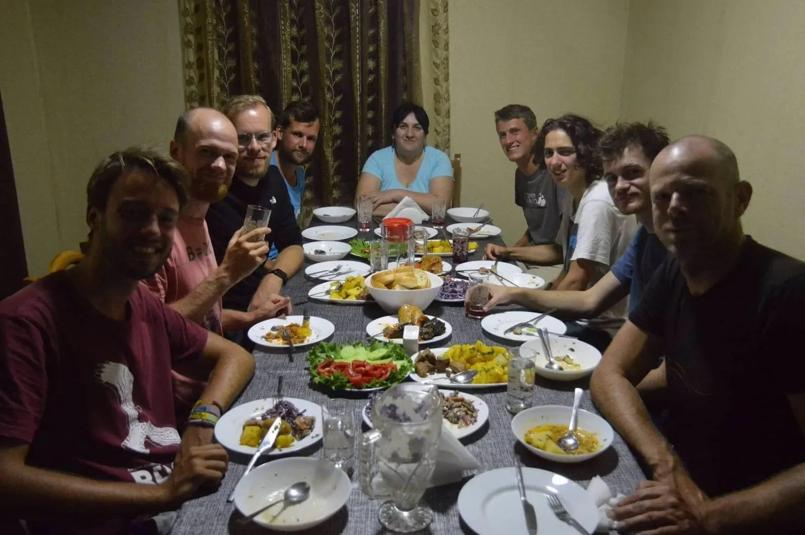 Behind-the-scenes photo from the 2022 Batumi Raptor Count autumn season