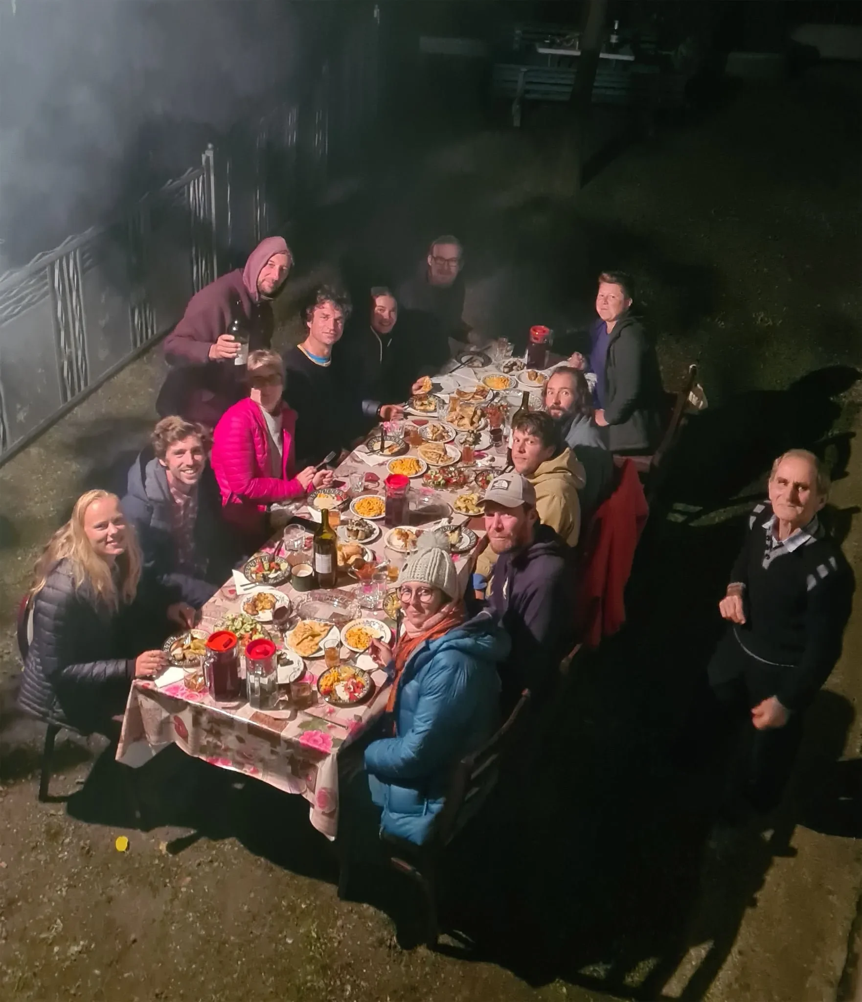 The count team celebrating the end of the season