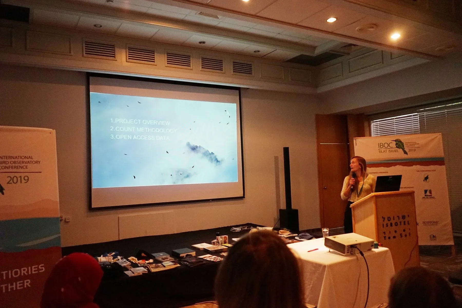 Triin Kaasiku presenting our project, count philosophy and open access availability of our dataset