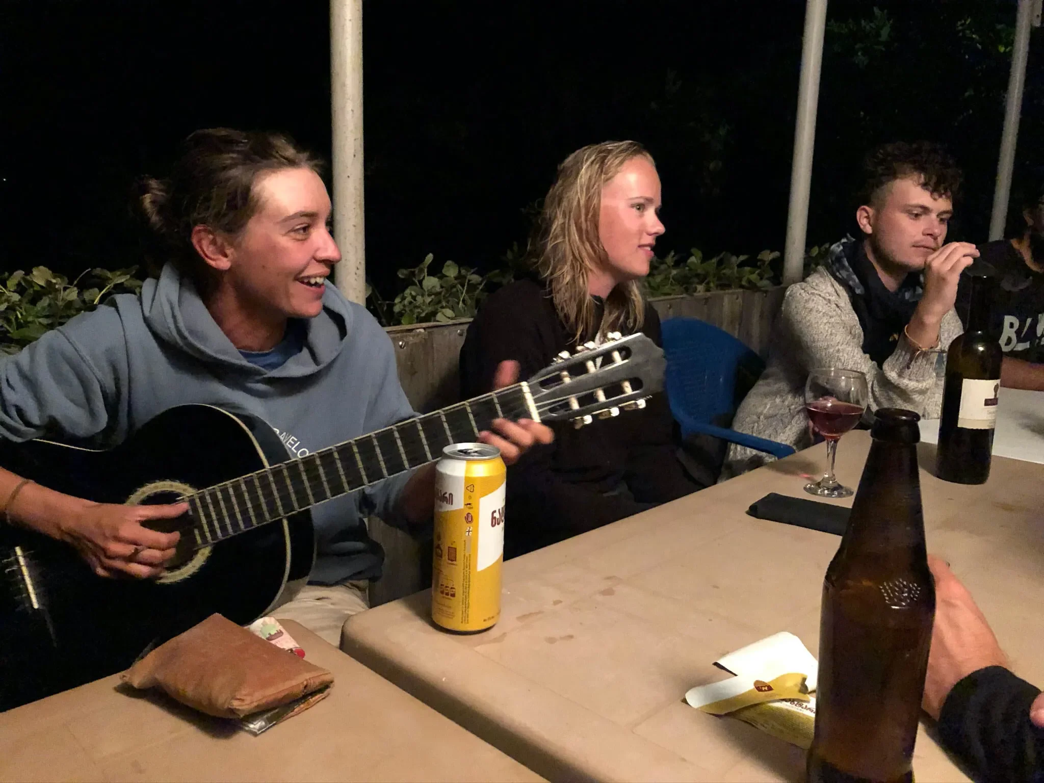 Behind-the-scenes photo from the 2019 Batumi Raptor Count autumn season