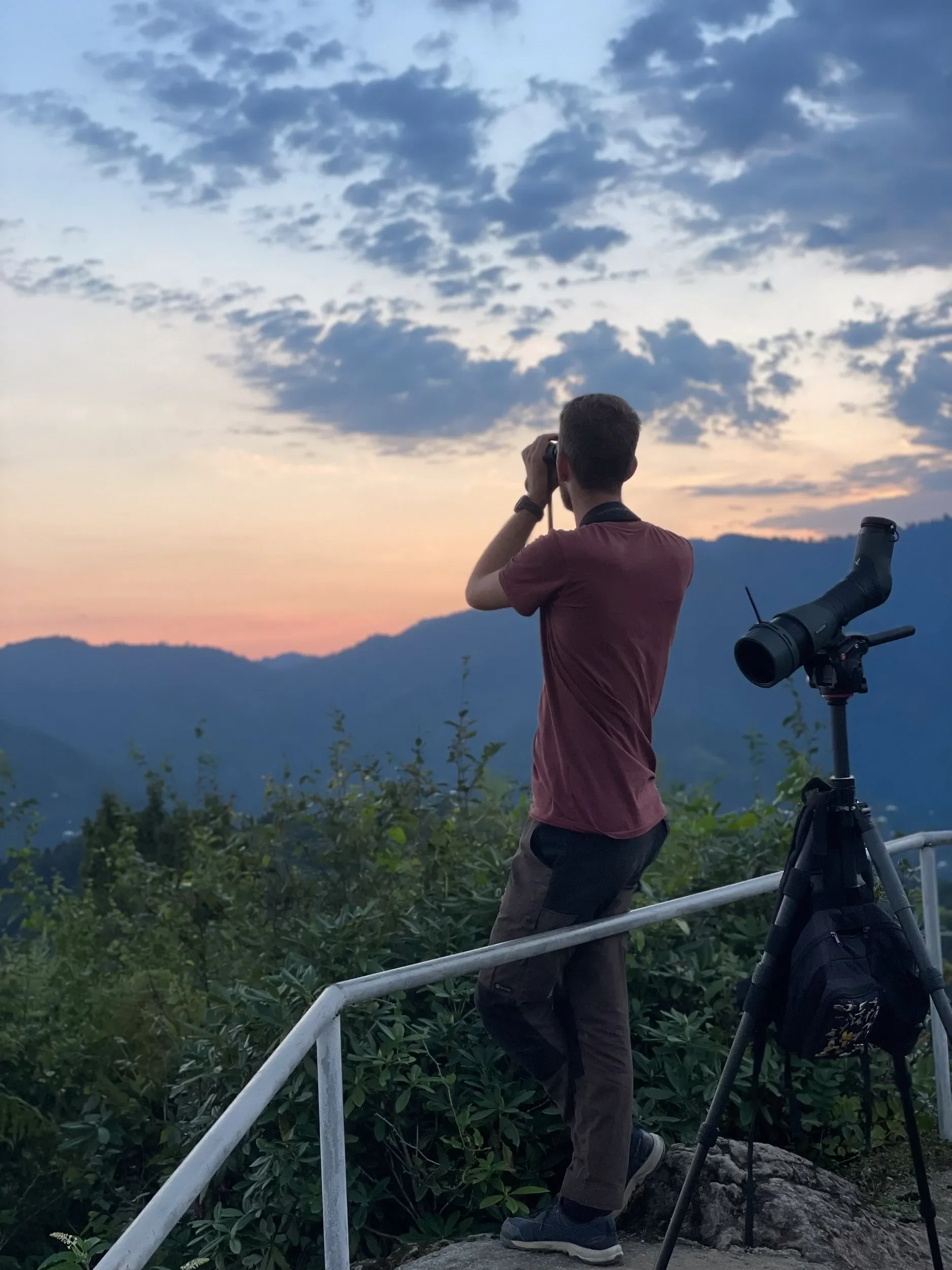 Counters scanning the skies during a peak migration day