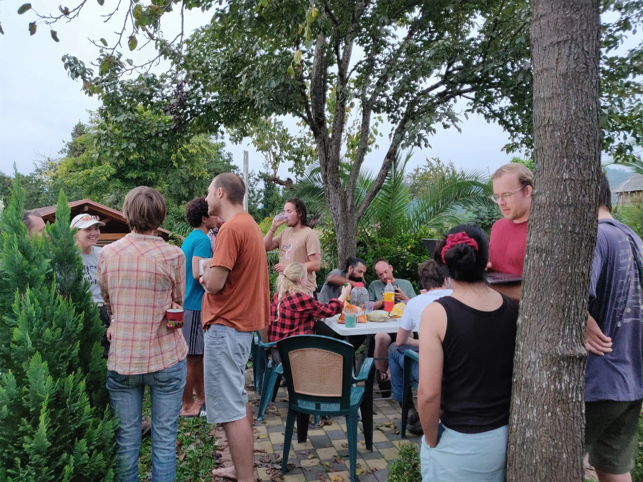 Behind-the-scenes photo from the 2024 Batumi Raptor Count autumn season