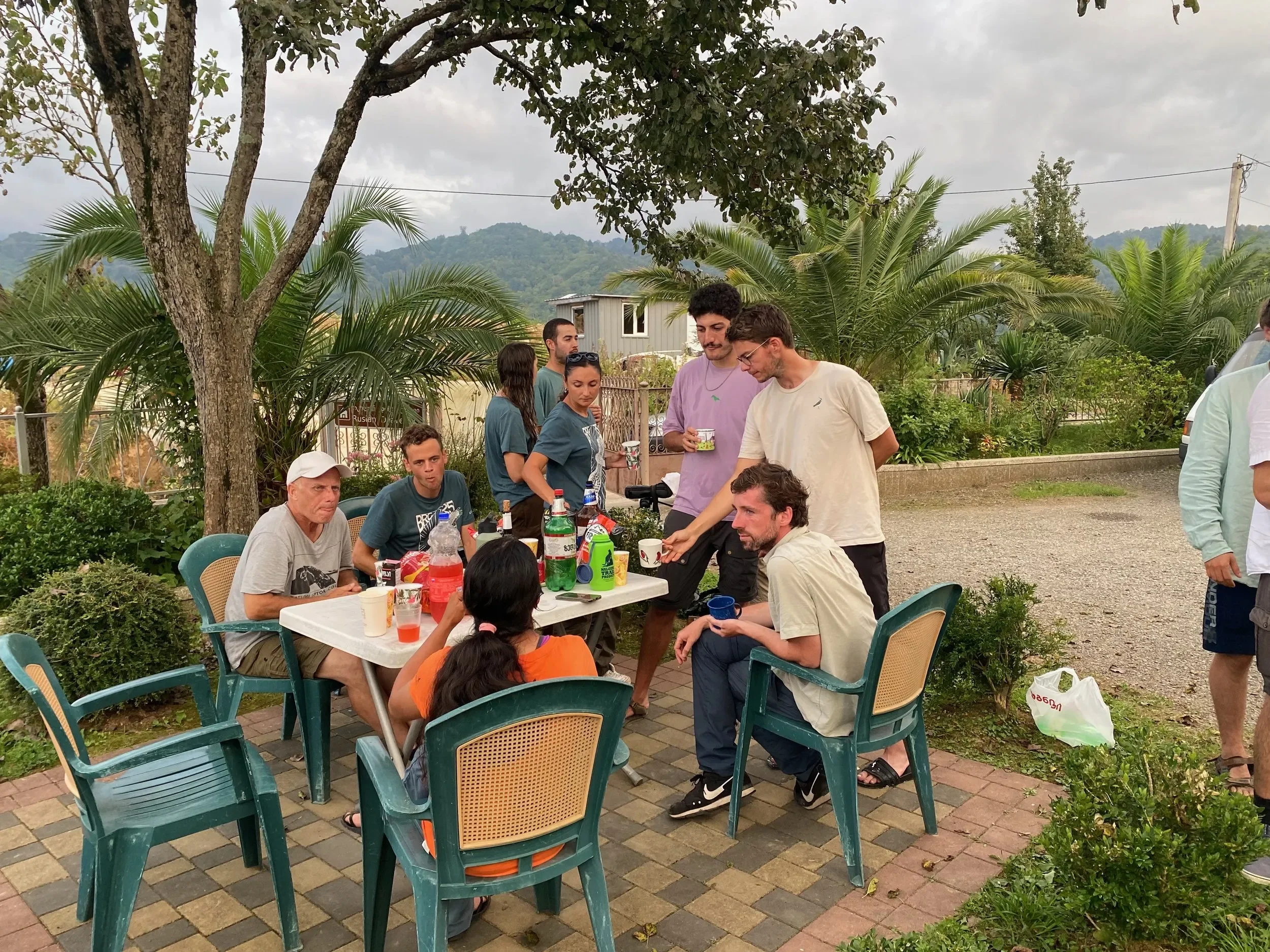 Behind-the-scenes photo from the 2025 Batumi Raptor Count autumn season