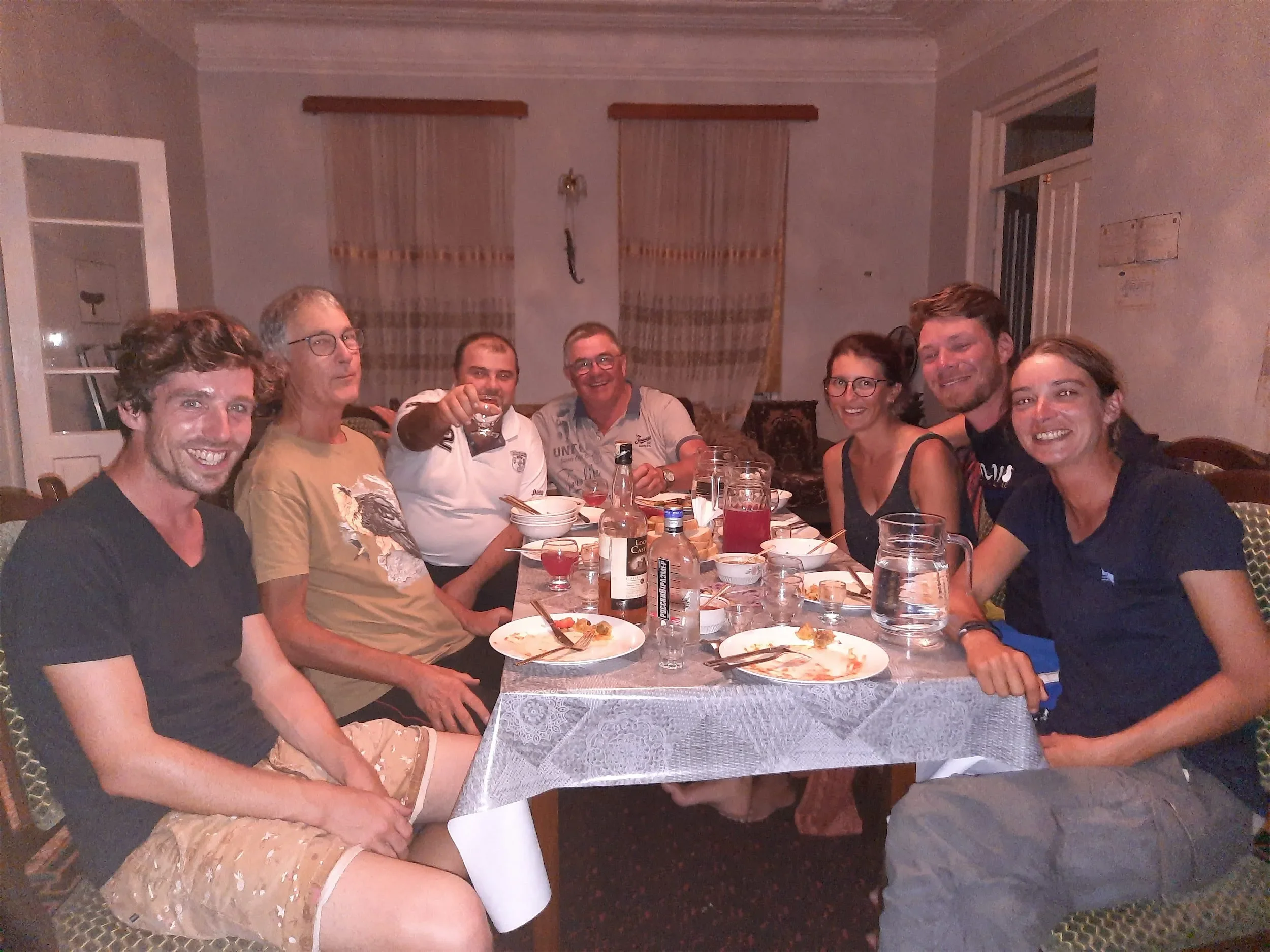 Behind-the-scenes photo from the 2021 Batumi Raptor Count autumn season