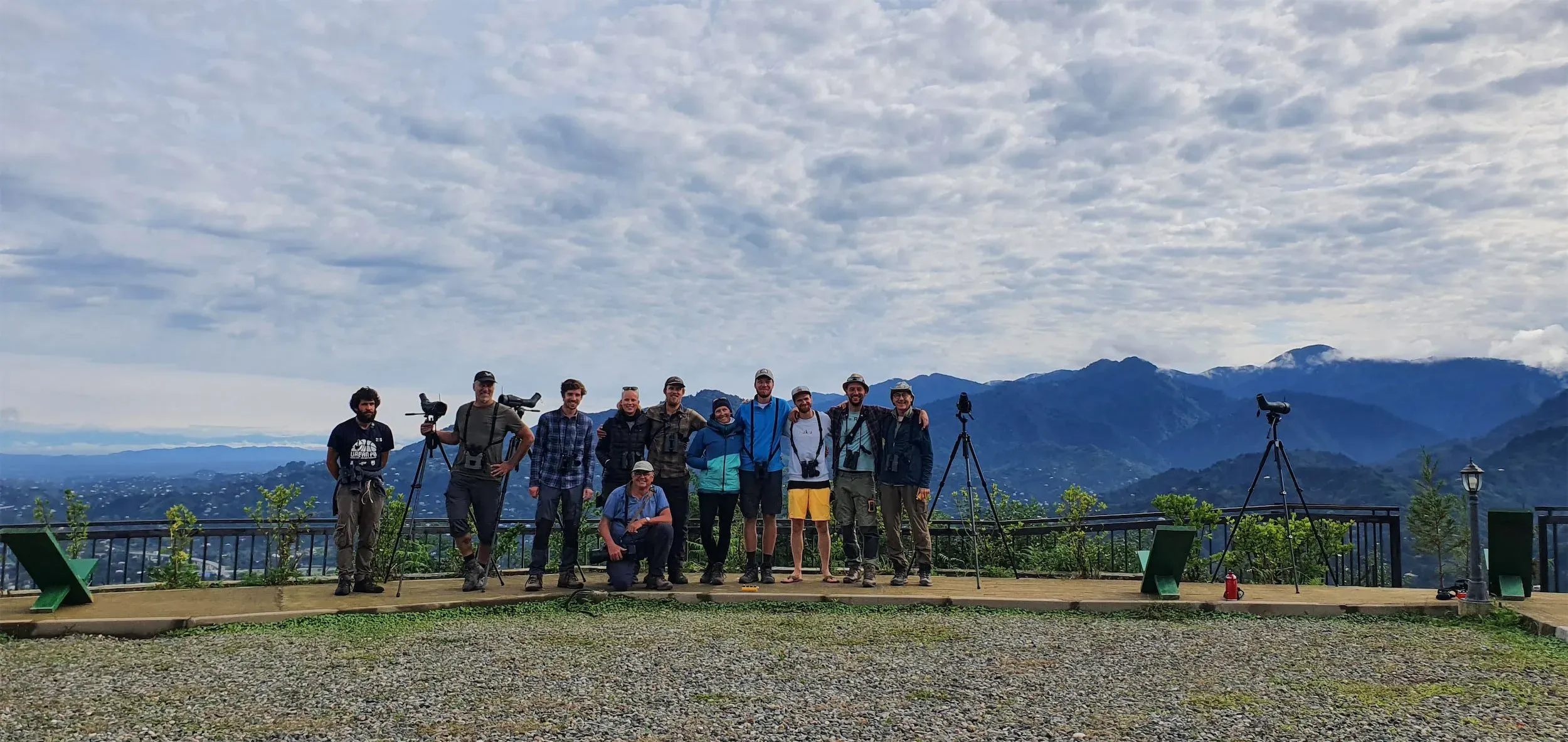 The 2021 Batumi Raptor Count team gathered in Georgia