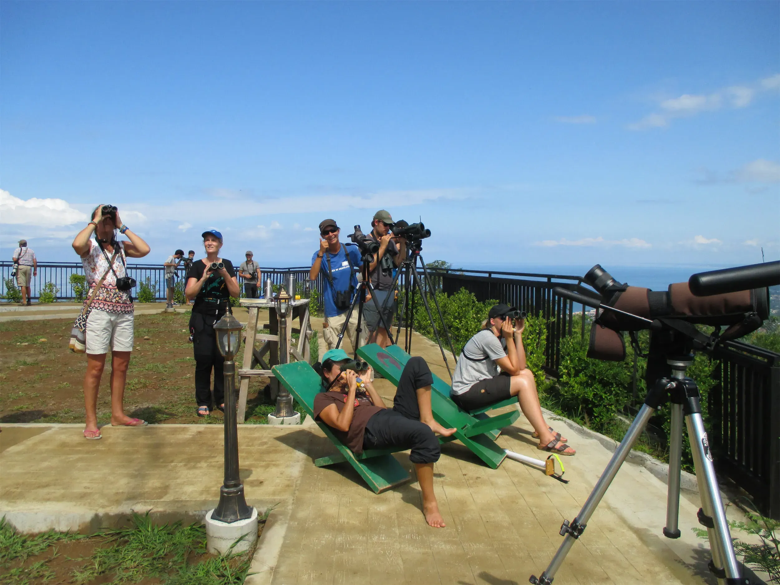 A count coordinator overseeing the daily operation at a Batumi Raptor Count watch station