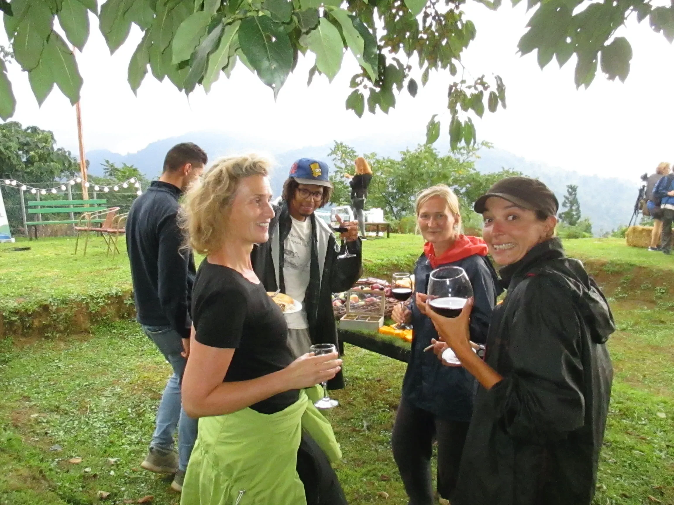 Behind-the-scenes photo from the 2019 Batumi Raptor Count autumn season