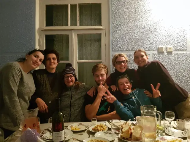 Behind-the-scenes photo from the 2019 Batumi Raptor Count autumn season