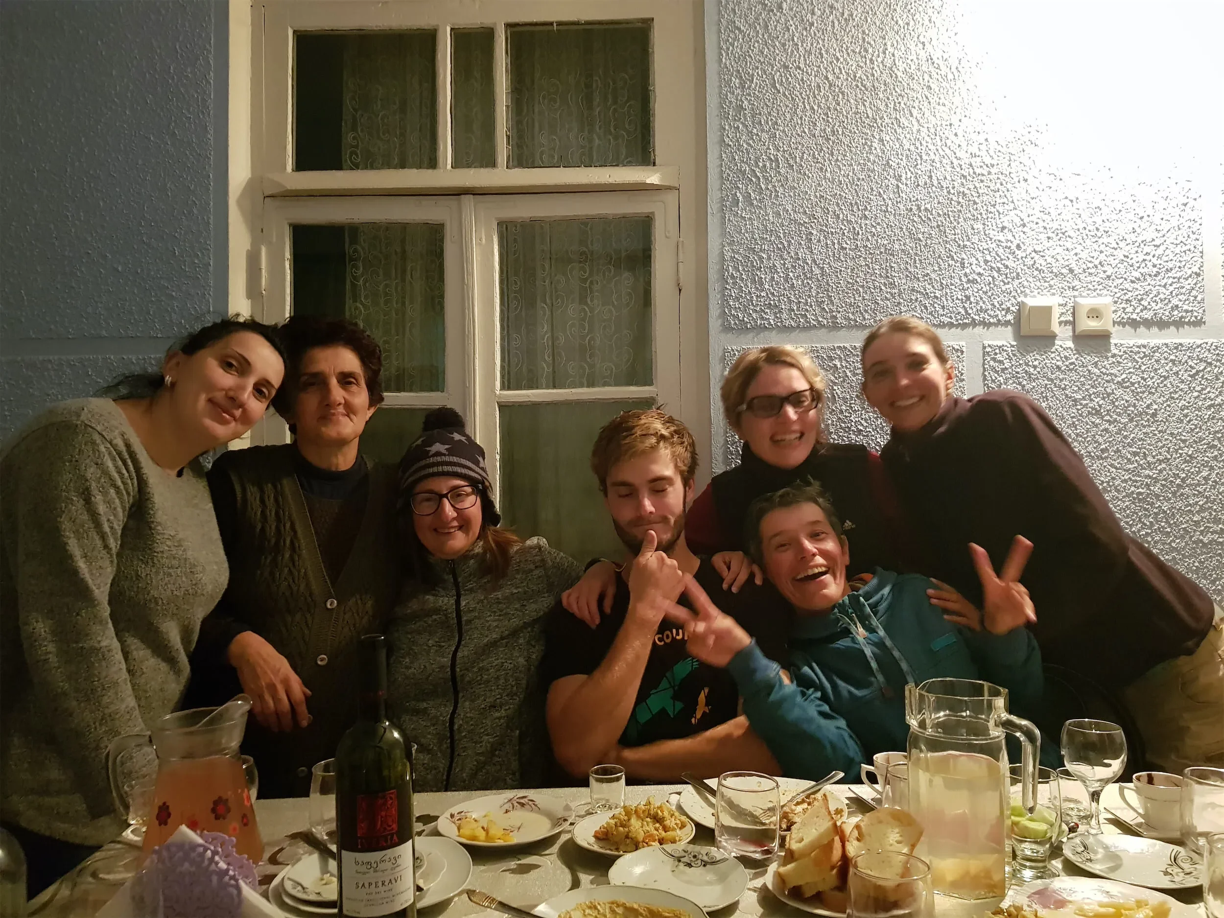 Behind-the-scenes photo from the 2019 Batumi Raptor Count autumn season