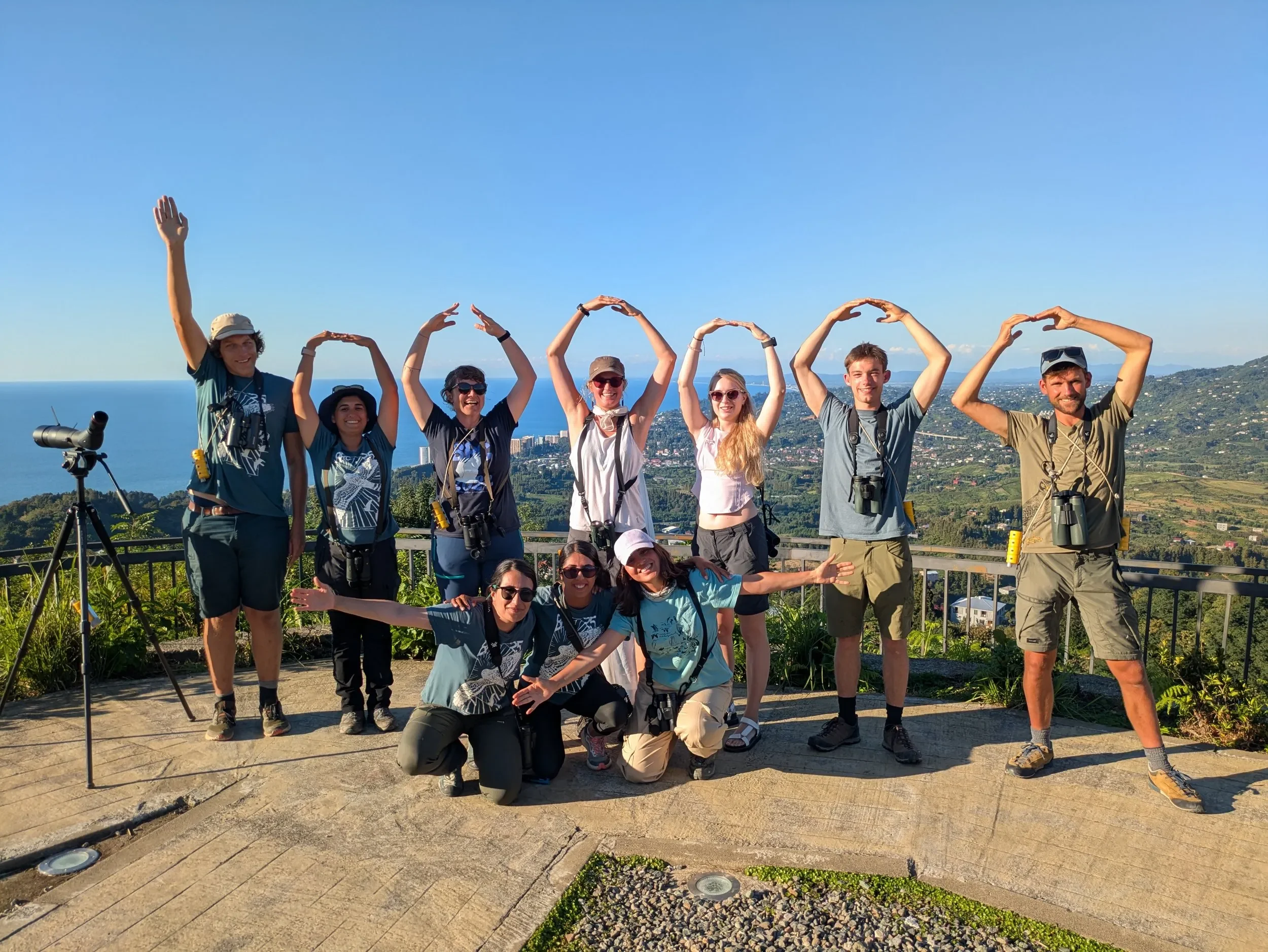 Happy faces on Station 1 after reaching the earliest one million raptors in BRC history.