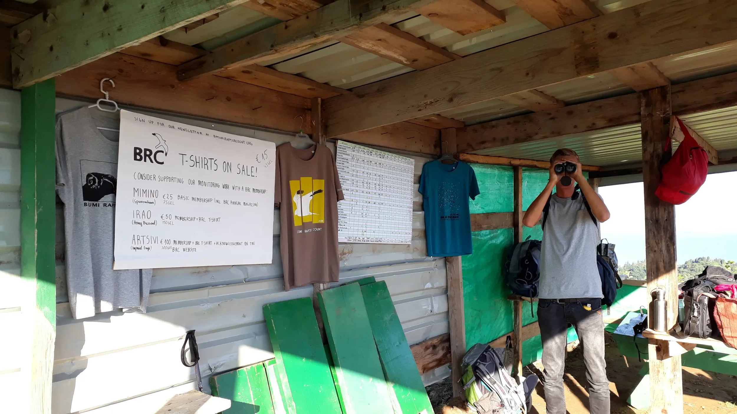 Collecting your BRC T-shirt on the stations in Georgia