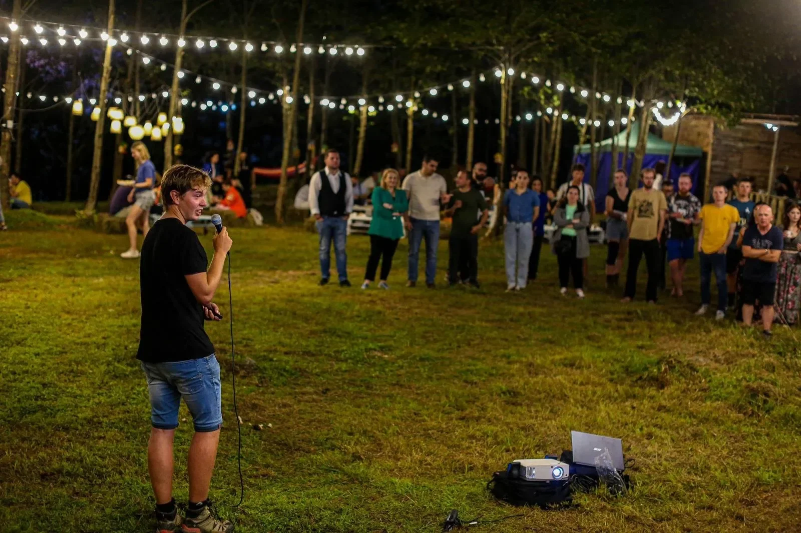 Behind-the-scenes photo from the 2023 Batumi Raptor Count autumn season