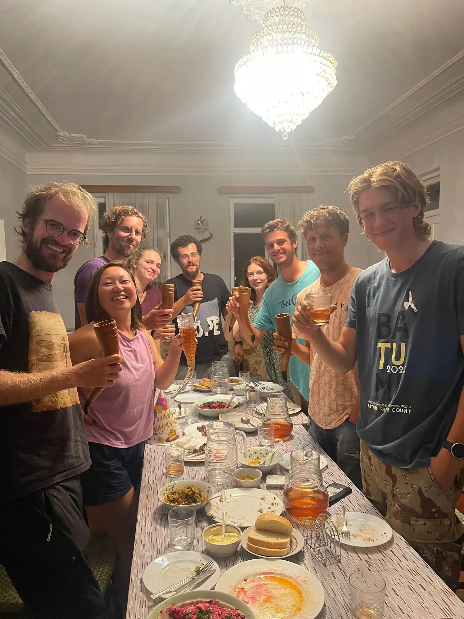 Behind-the-scenes photo from the 2023 Batumi Raptor Count autumn season