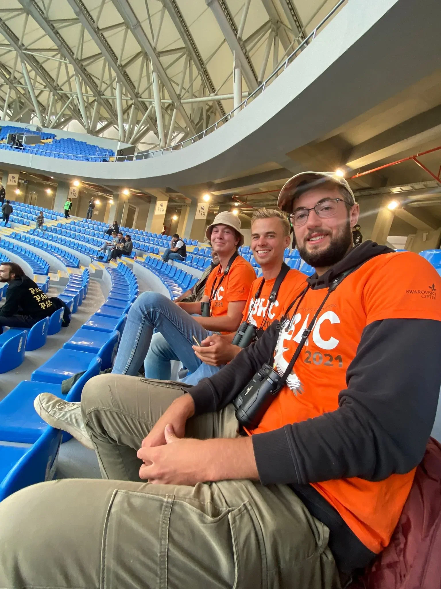 Behind-the-scenes photo from the 2023 Batumi Raptor Count autumn season