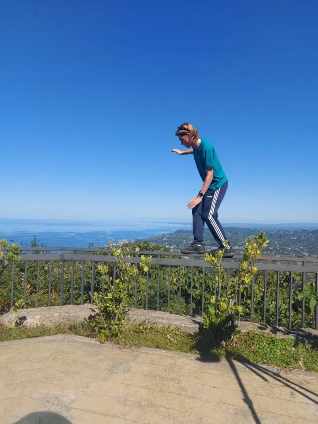 Behind-the-scenes photo from the 2023 Batumi Raptor Count autumn season