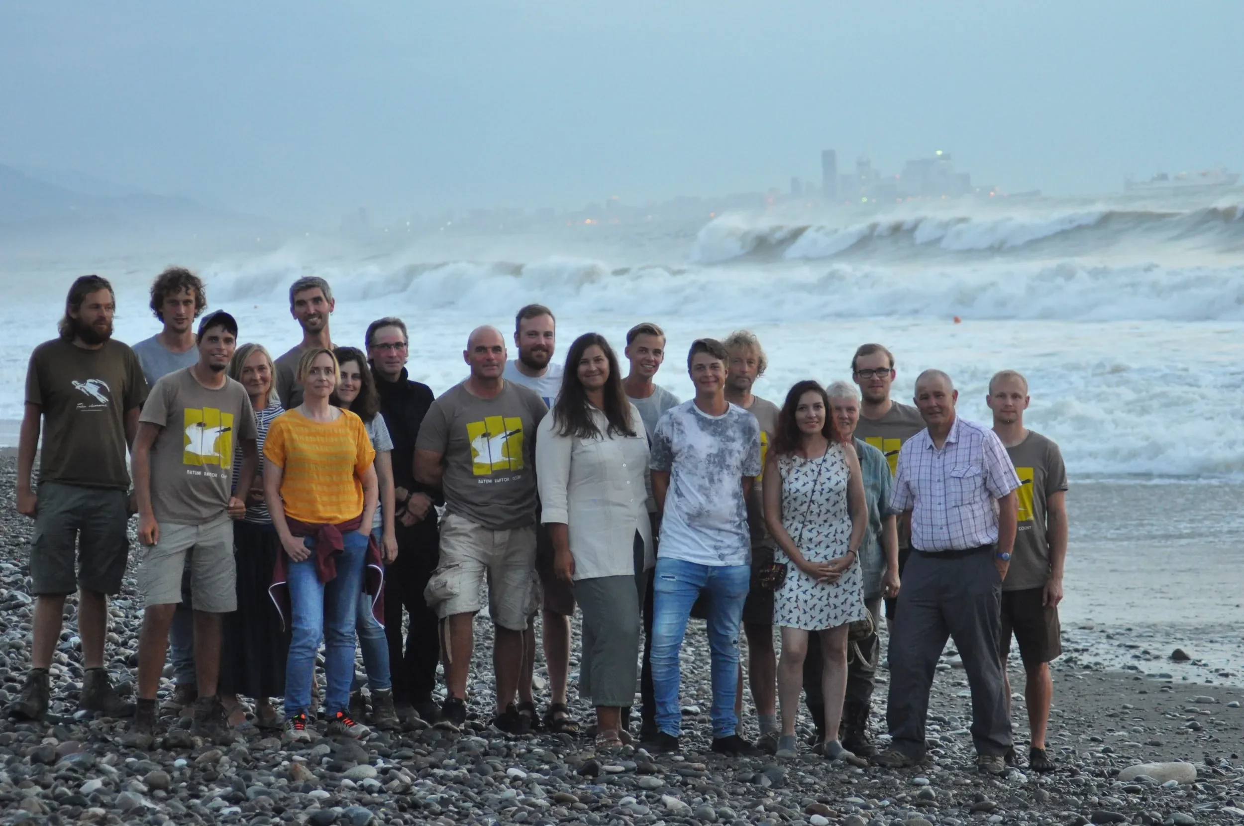 Although it may look like the North Sea, this is actually the Black Sea, with Batumi in the background