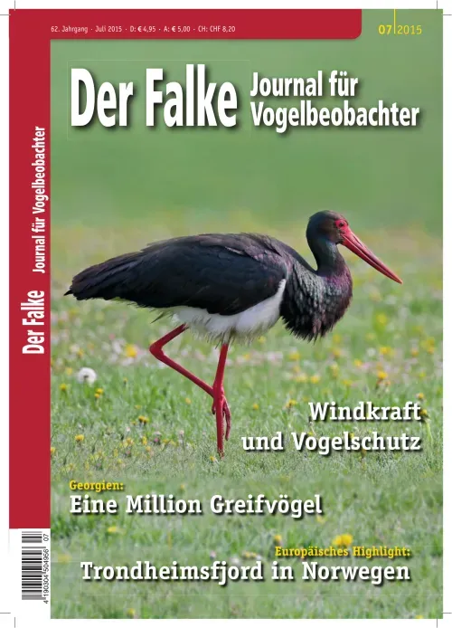 First page of “Das kaukasische Mysterium. Eine Million Greifvögel in Batumi”