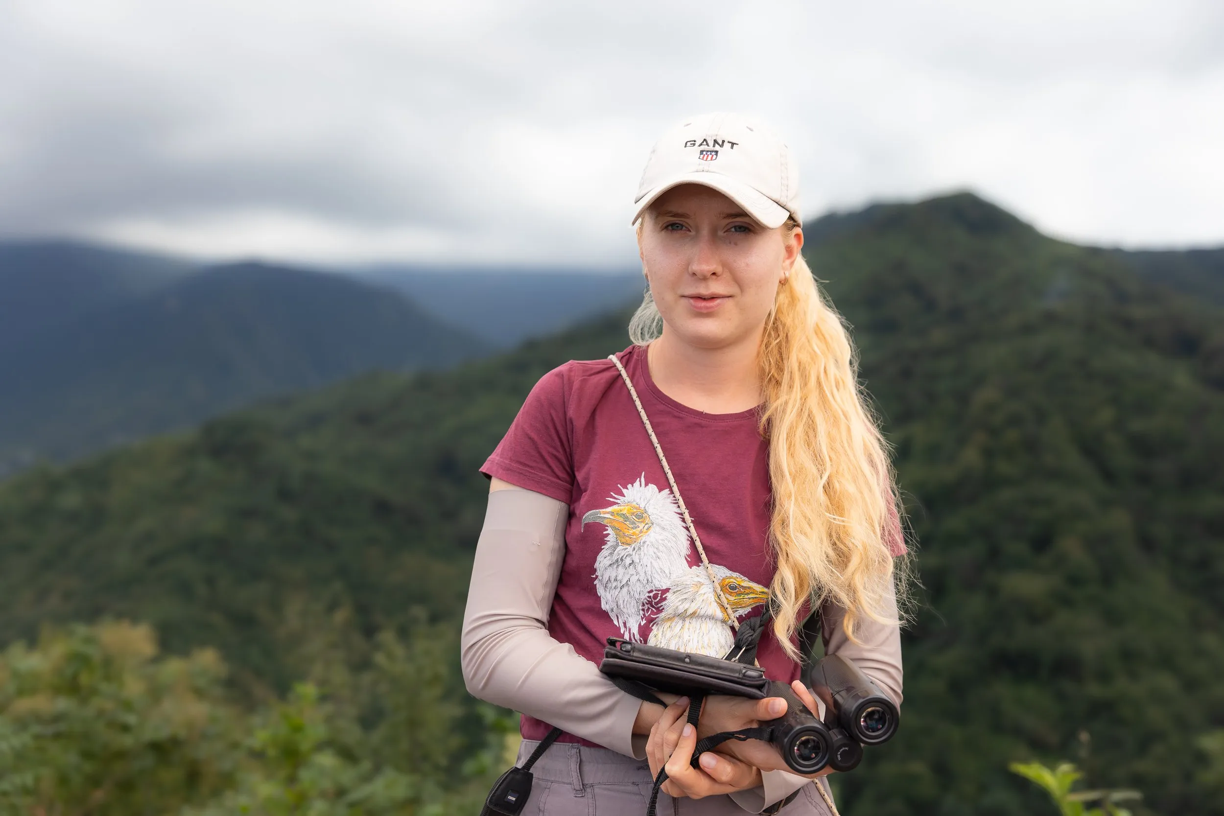 Portrait of Alyona Kaptyonkina, Batumi Raptor Count volunteer from Kazakhstan