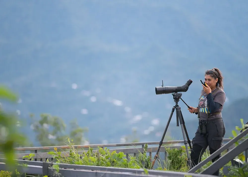 Portrait of Yaren Özogul, Batumi Raptor Count volunteer from Türkiye