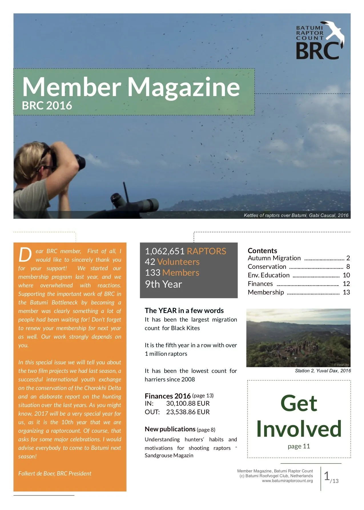 Cover of the BRC 2016 member magazine